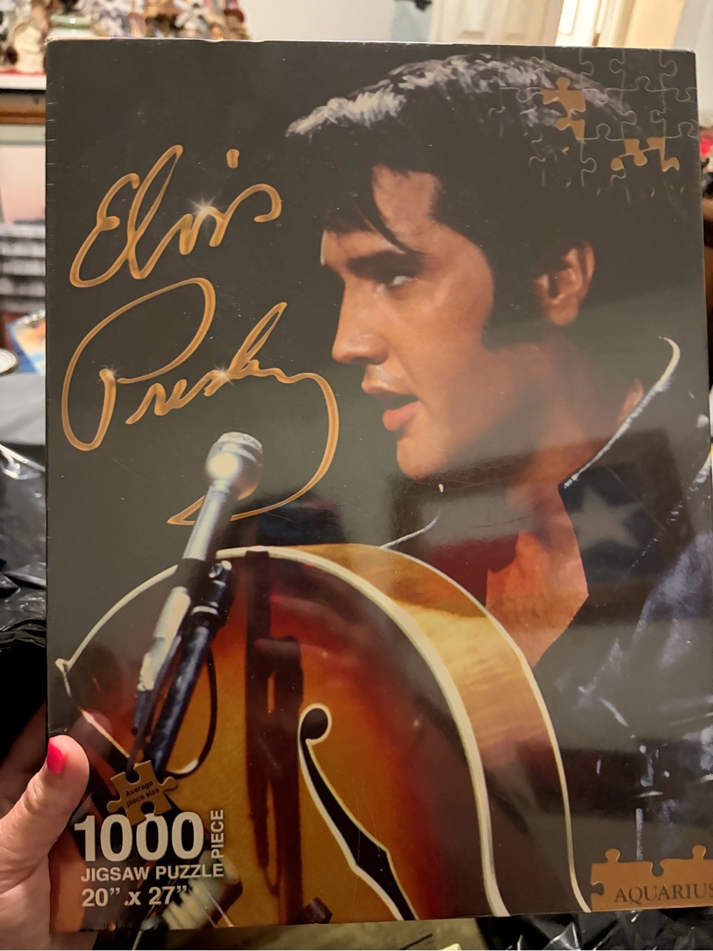 Elvis Presley 1000-Piece Jigsaw Puzzle - Brown & Black